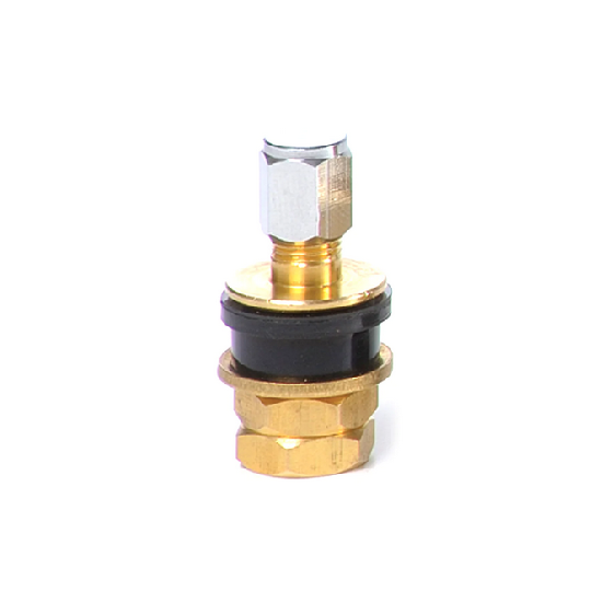 CHROME PLATED BRASS TIRE VALVE FOR TUBELESS TIRES 