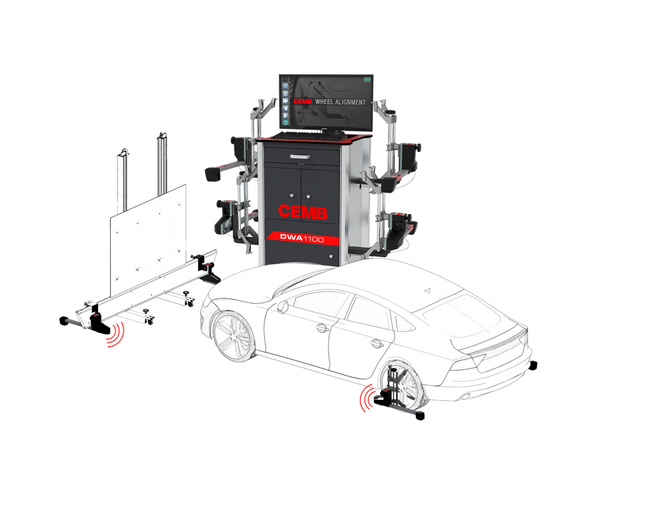 Cemb USA DWA1100ADAS Performace 8 Camera CCD With ADAS Calibration Assistance Imaging Wheel Alignment System