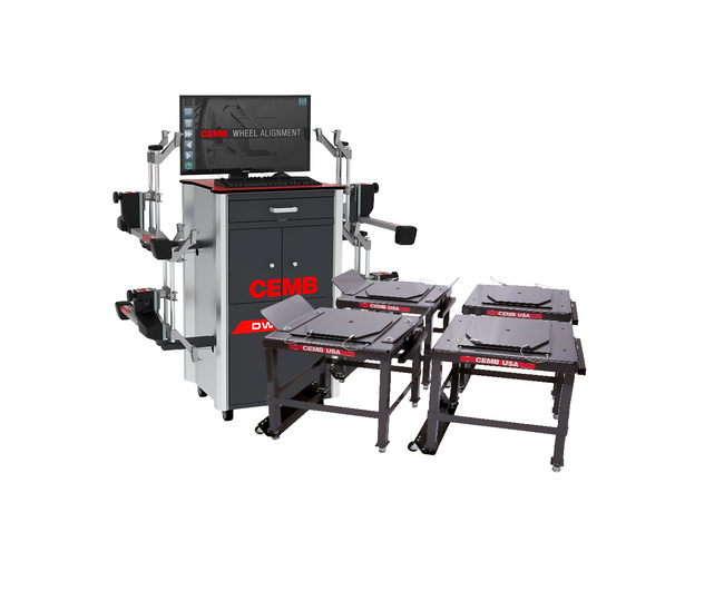 Cemb USA DWA1100CWAS Performace 8 Camera CCD Imaging Wheel Alignment System (4 Stands For 2 Post Lifts)