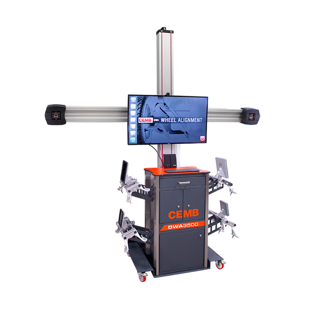 Cemb + Omer Alignment Package DWA3500 Wheel Alignment w/ FOX65CTSMX Scossir Lift and Dual 7,000 Lbs Bridge Jacks