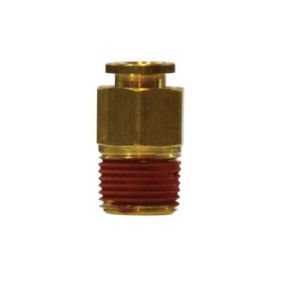 Midland 20-023 Brass Push In Fitting 1/8 in. Tube OD x 1/4 in. Male NPT