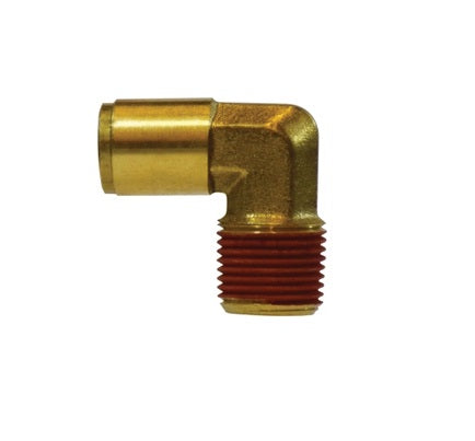 Midland 20-065 Brass Push In Elbow 1/8 in. Tube OD x 1/8 in. Male NPT