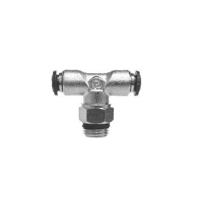 Midland 20-107N Push In T Fitting 3/8 in. Tube OD (2) x 1/4 in. Male NPT