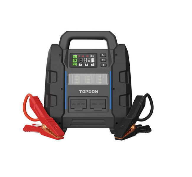 Topdon V4500 PLUS - 2-in-1 4500 Peak Amp Jump Starter & Battery/System Tester