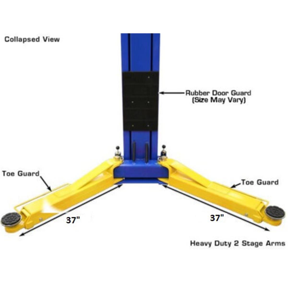 Atlas OHX10000X Commercial Grade Extra Tall 10,000 lb. Capacity 2-Post Lift