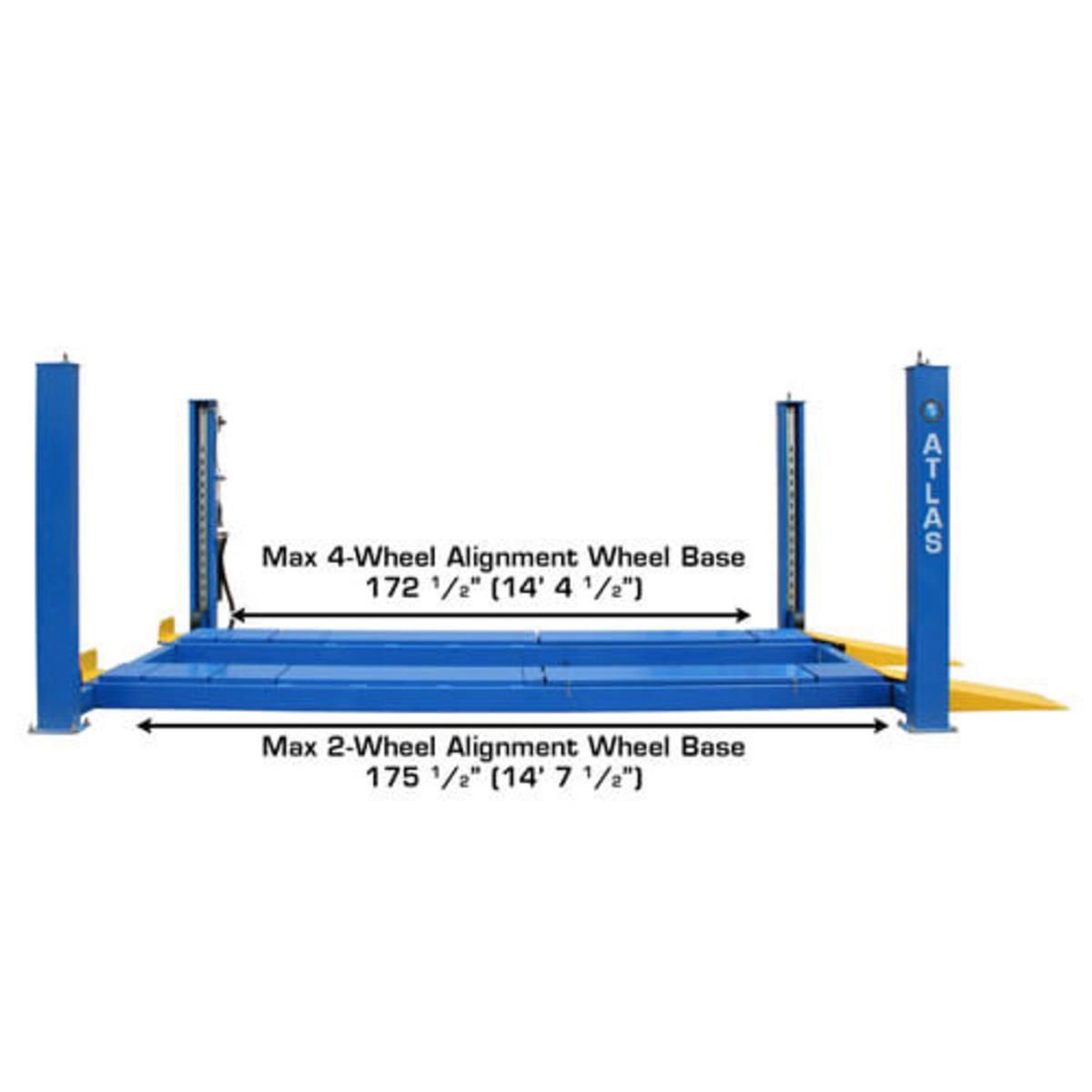 Atlas 414A 14,000 lb. 4 Post Alignment Lift