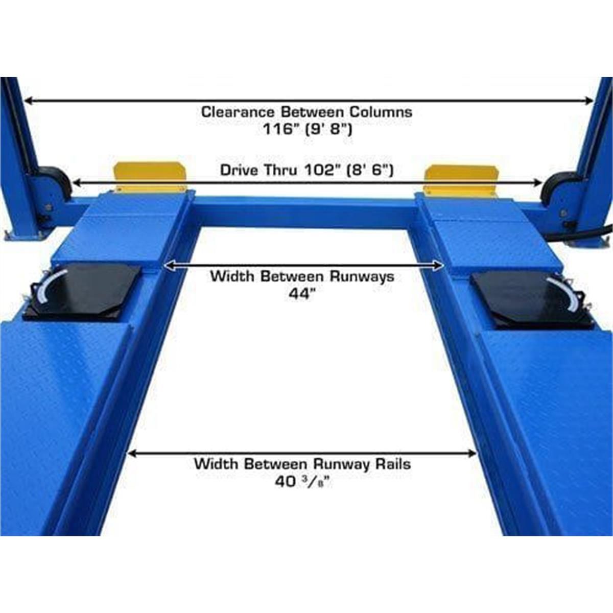 Atlas 414A 14,000 lb. 4 Post Alignment Lift